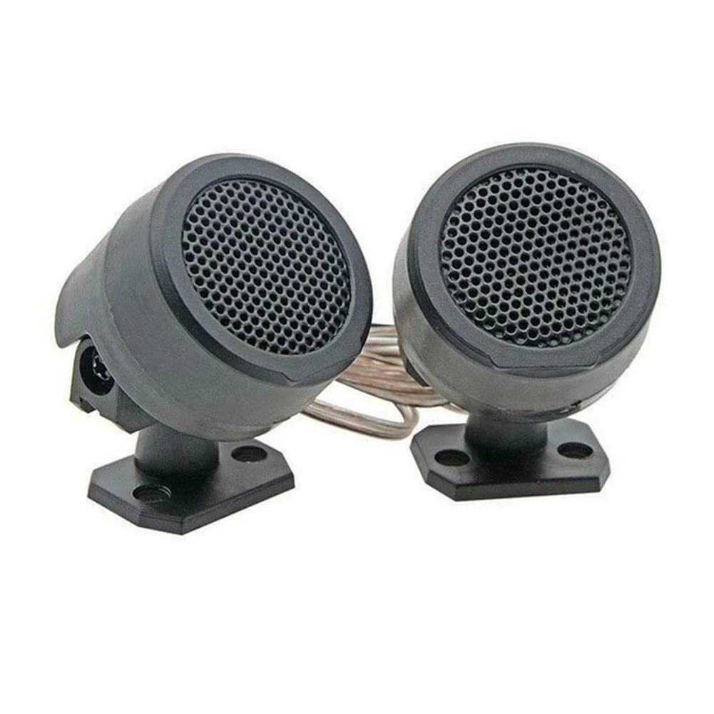 Installation In Car Dome Loudspeakers Car Tweeter Speaker System Black Magnetic Circuit Type Coil Flexible Fitment