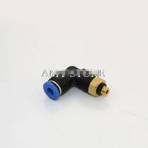 5pcs Push to Connect Swivel Elbow Fitting Connecter Male Threaded M5 OD 4mm