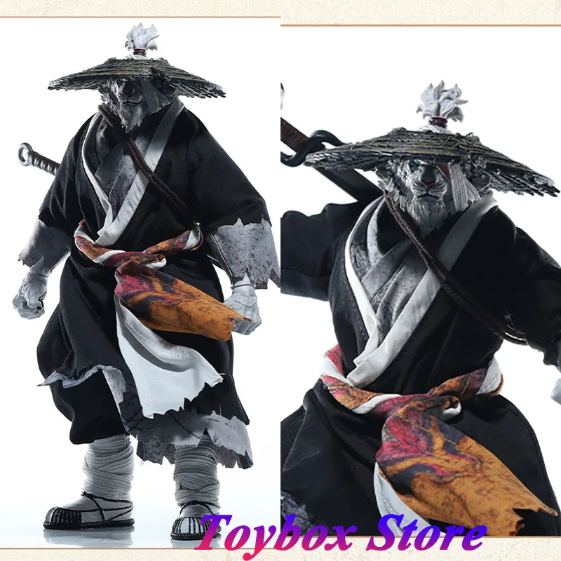 Forge Knight Original 1/12 Fury Planet White Tiger JiangHu Windbreaker Coat Mini Weapon Pants Clothes Set For 7