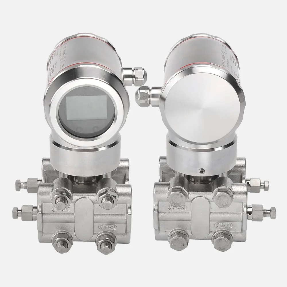 Customzible 4-20mA/RS485 HART Stainless Steel 3051 Type Differential Pressure Transmitter With LCD Screen