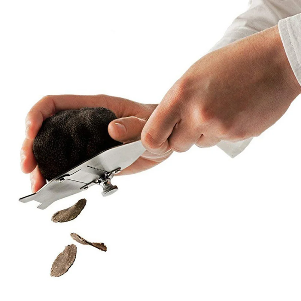 

2pcs Stainless Steel Truffle Shaver Cheese Slicer Chocolate Slicer Kitchen Gadget Rust-Proof Tool For Garlic Cheese