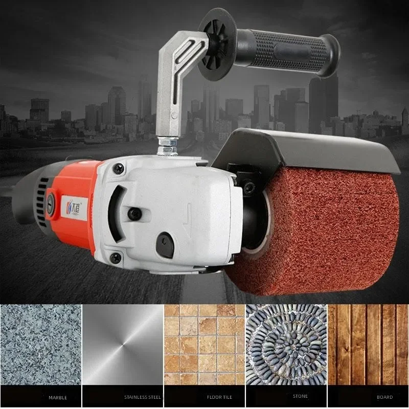 2200W Burnishing Polishing Machine 3000rpm Industrial Polisher Sander Wire Drawing Tool for Metal Wood Ceramic Tile Surface