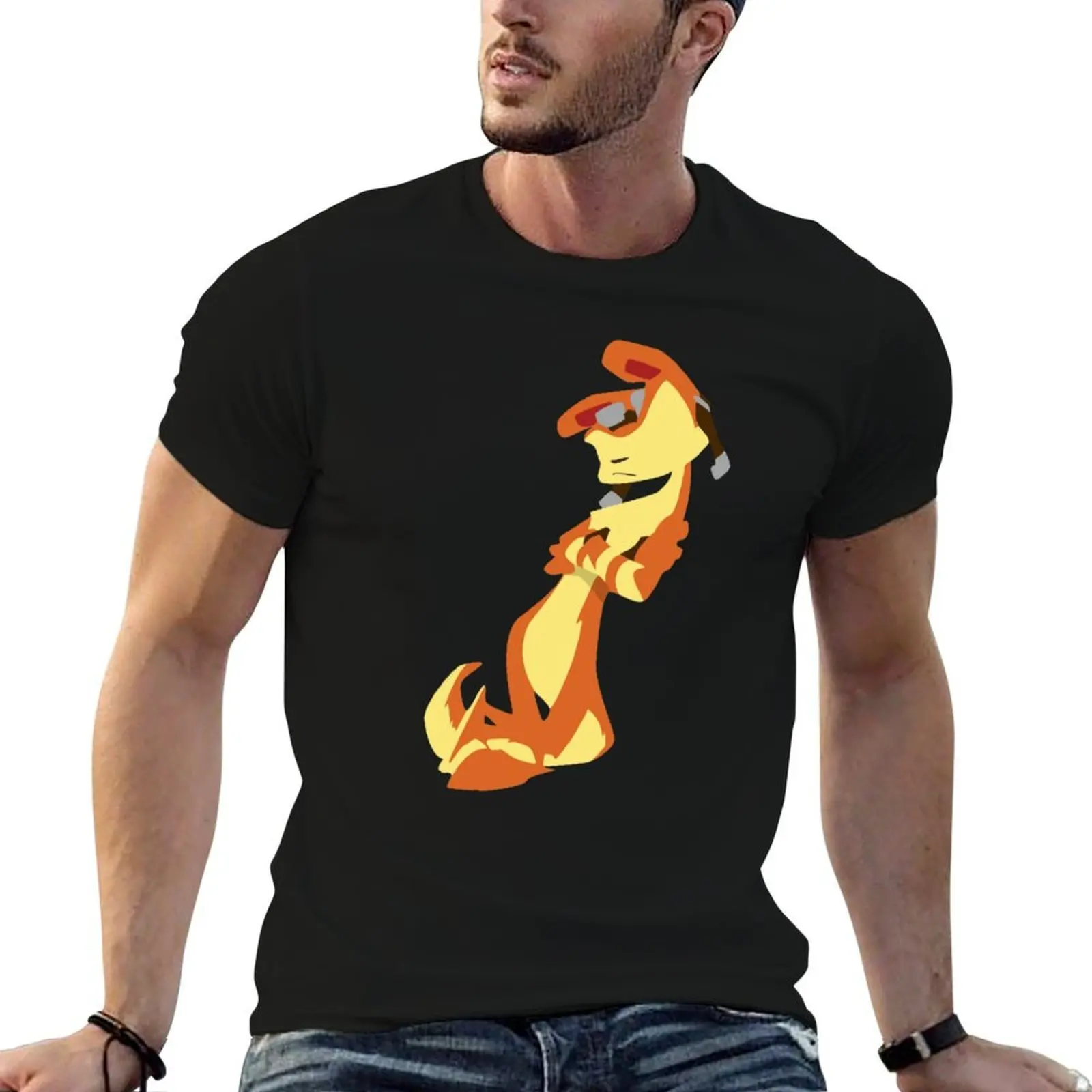 

Jak and Daxter-Daxter(No eyes variant) T-Shirt t shirts cotton 100% t shirts for man graphic vintage T-Shirt
