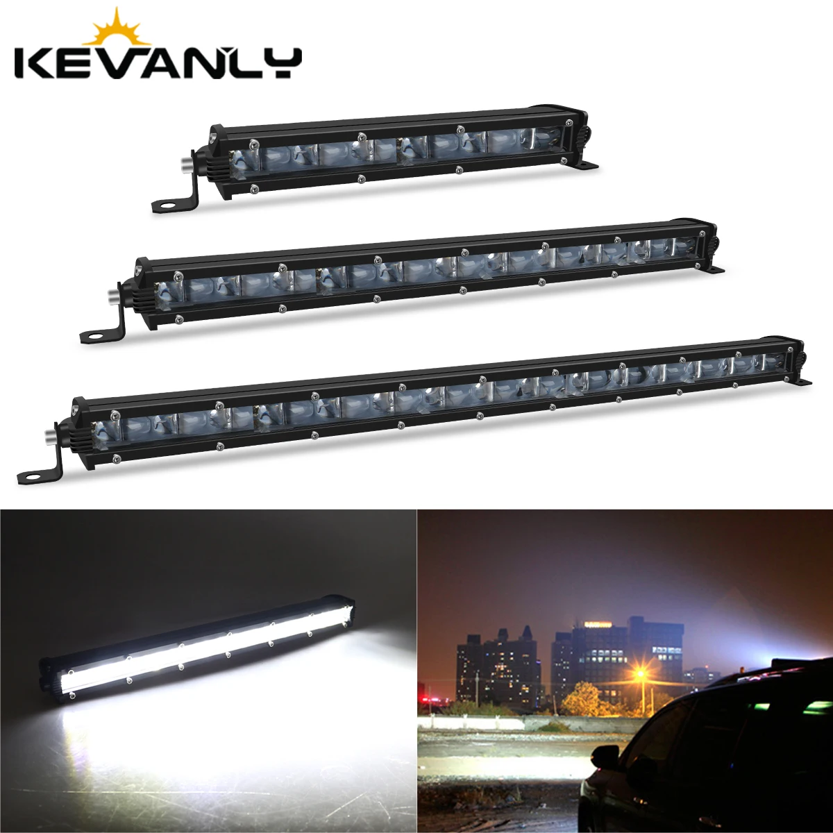 

6D Ultra Strip LED Light Bar 8" 14" 20" inch Driving Fog Lamp Work Light 4x4 Led Bar for Motorcycle Car Offroad SUV ATV Tractor