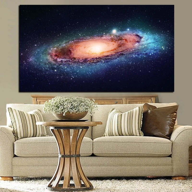 

Modern HD Print Large Galaxy Stars Universe Galaxy Nebula Painting on Canvas Wall Picture for Living Room Sofa Cuadros Decor