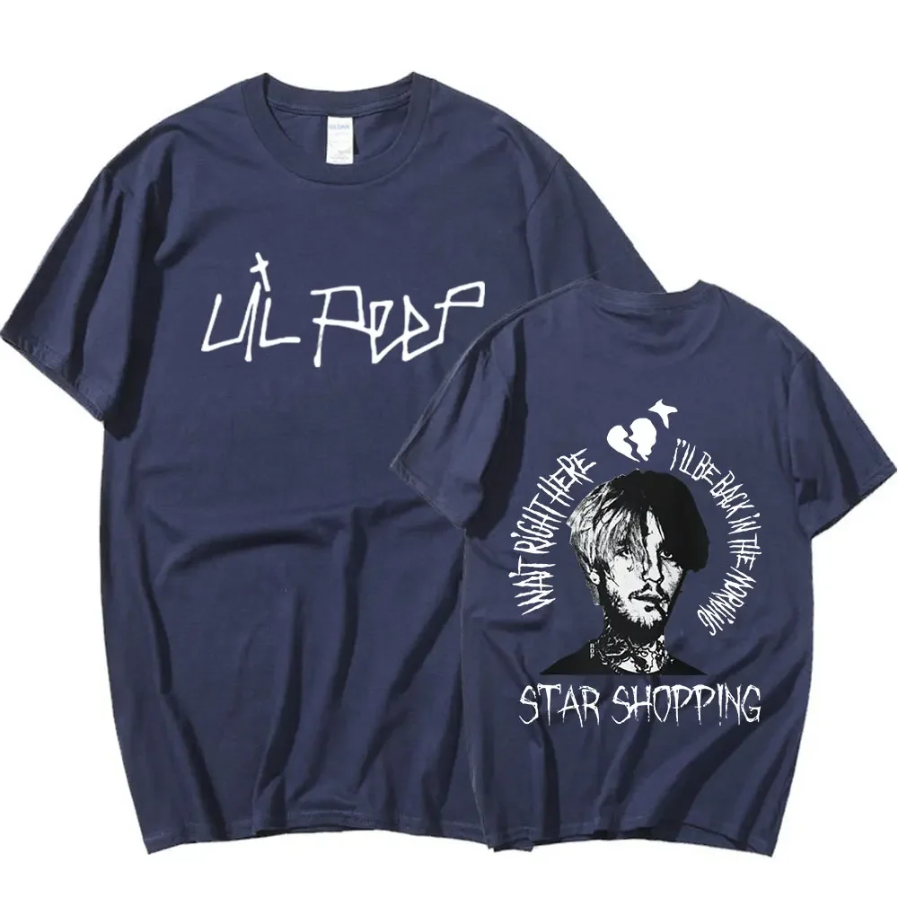 Summer Unisex Harajuku Aesthetic T Shirts Streetwear Rapper Lil Peep Cry Baby T Shirt Men Fashion Vintage Hip Hop Oversized tops