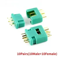 10Pairs(10Male+10Female) MPX 6Pin Green Plug Connector