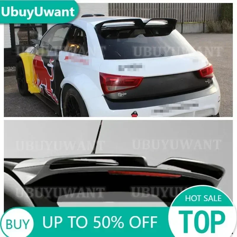 UBUYUWANT Alerón Trasero de Fibra de Carbono de Alta Calidad para Audi A1 R18 2010-2014, Alerón de Techo Trasero, Cubierta de Maletero