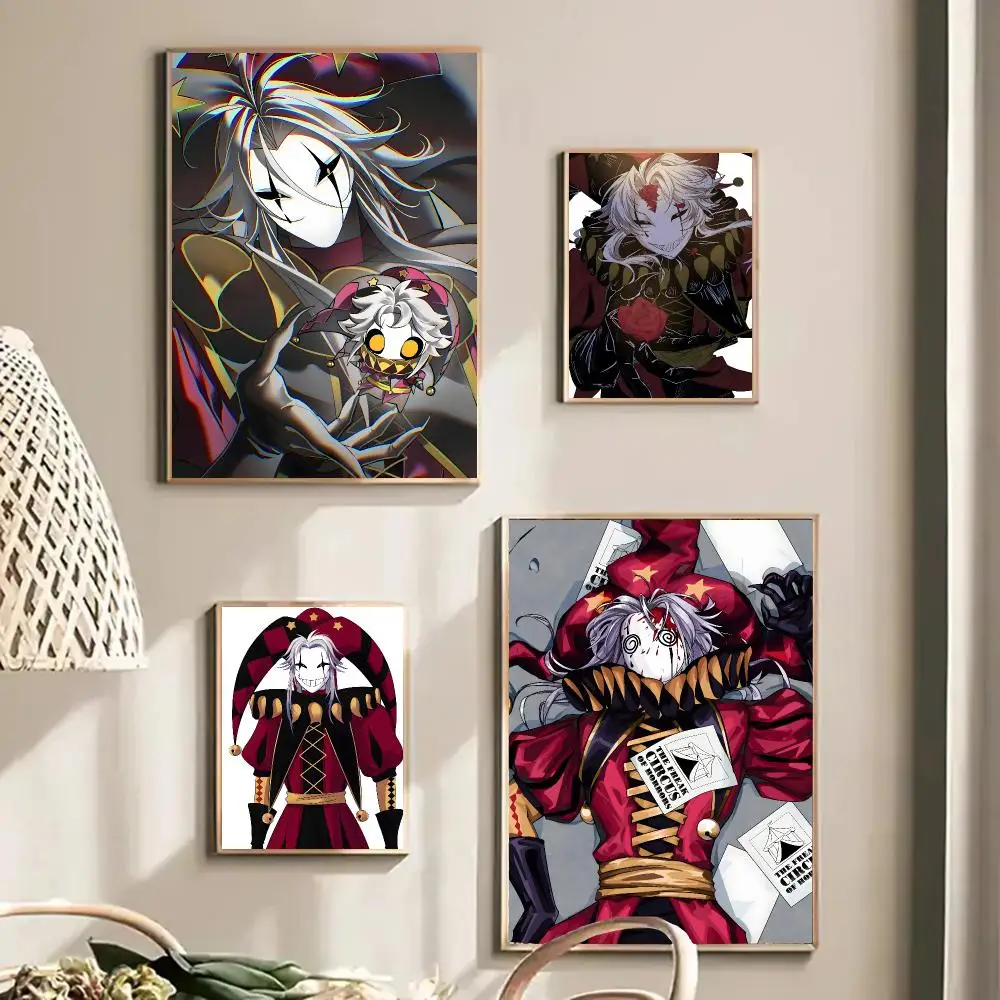 The Freak Circus Pierrot Character Dark Circus Poster Self-adhesive Advanced Aesthetic Printing Paper Living Room Home Decor