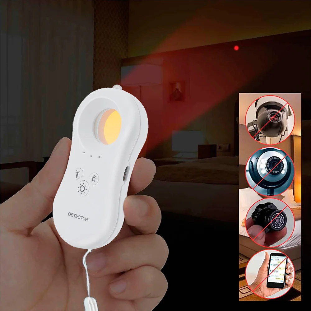 KERUI Anti Candid Camera Detector for Hidden Camera Security Protection Bug Anti-Peeping Portable