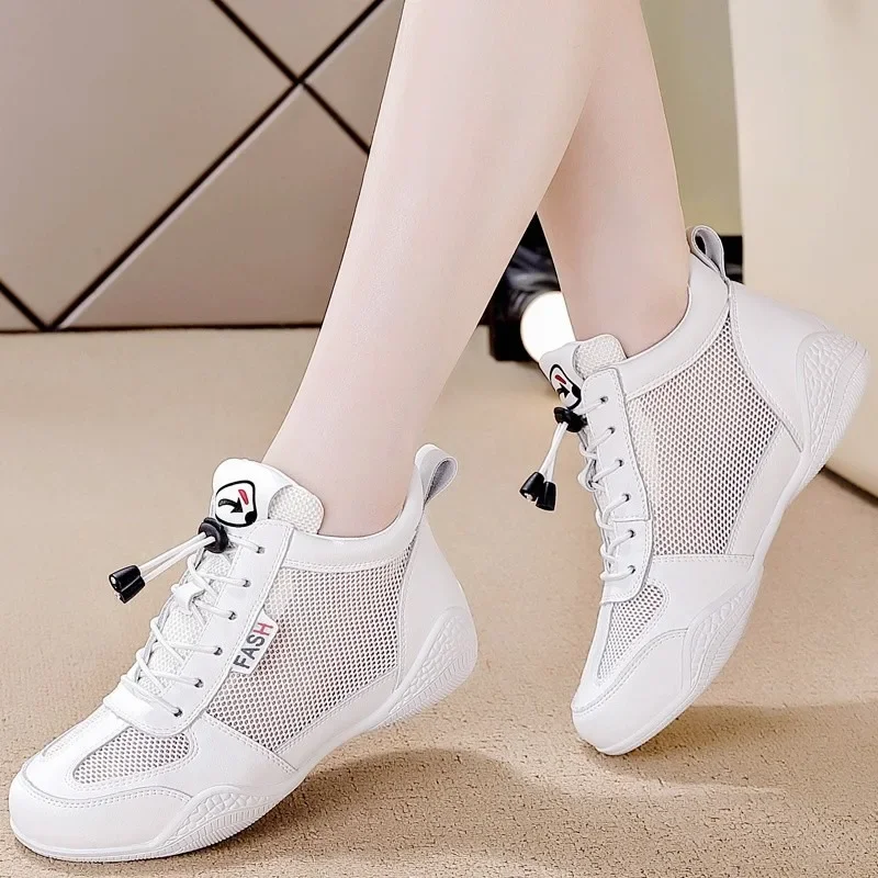 

Women Casual Sneakers Summer Print Fashion Breathable Mesh Lace Up Sports Shoes for Women Vulcanize Shoes Zapatos De Mujer