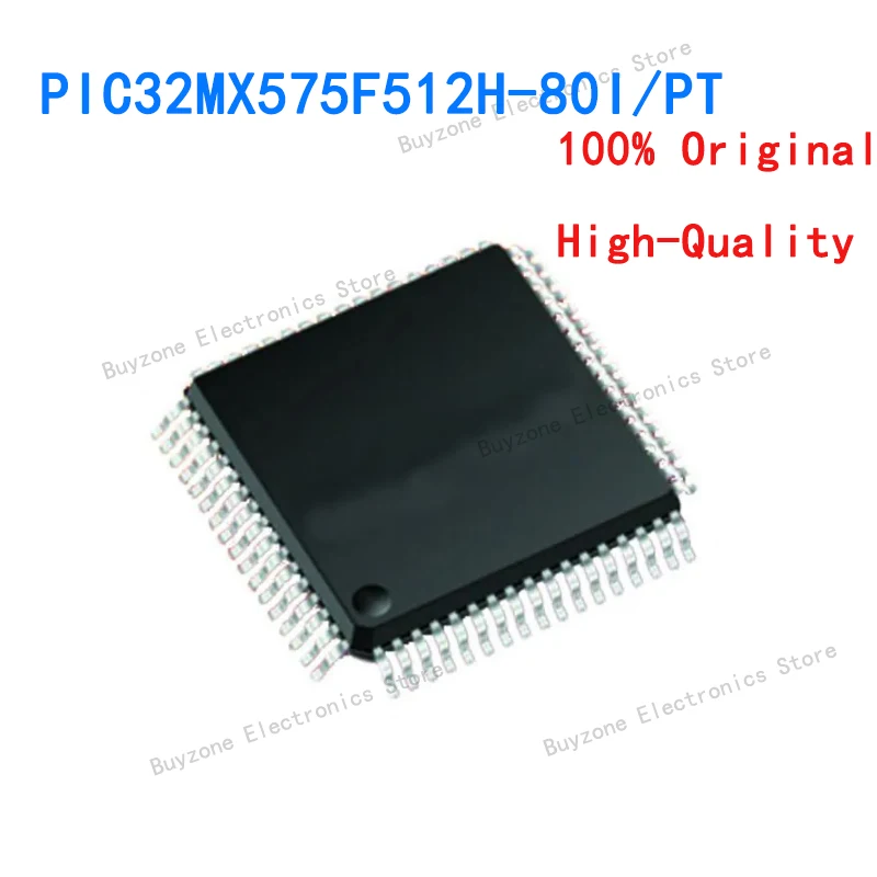 

PIC32MX575F512H-80I/PT MCU 512K Flash 64KB USB 1xCAN