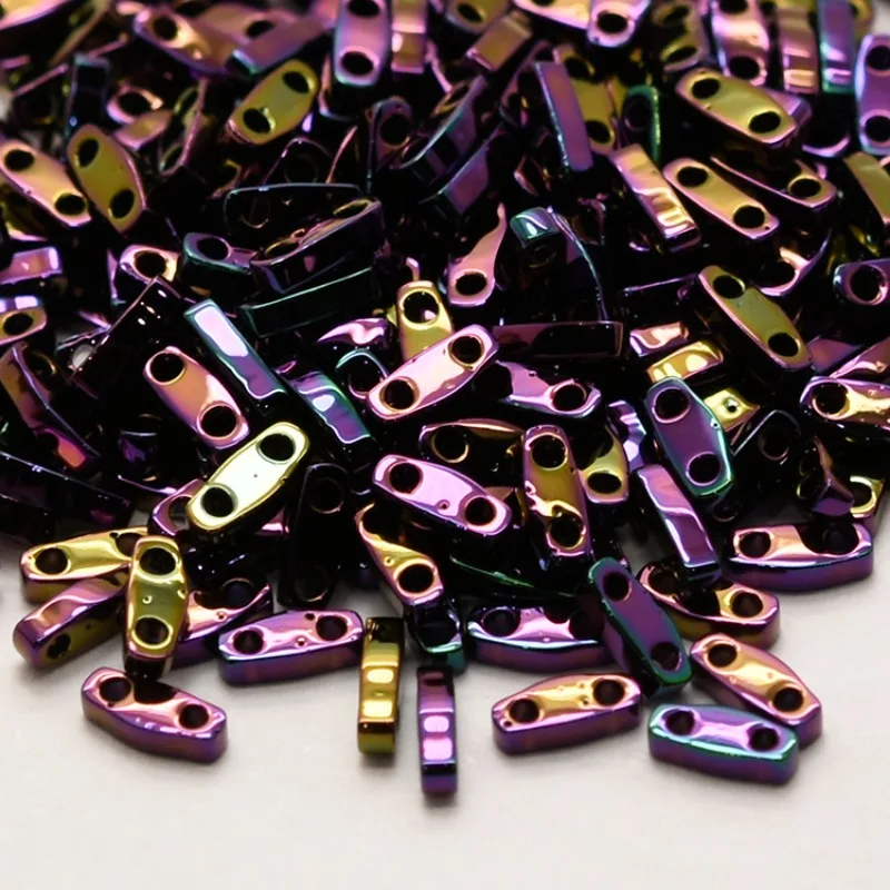 MIYUKI Metal Color TILA Beads 2-Holes Square Flat Japan Colored Light Beads for DIY Jewelry Making  Accessories 5*1.2*1.9mm