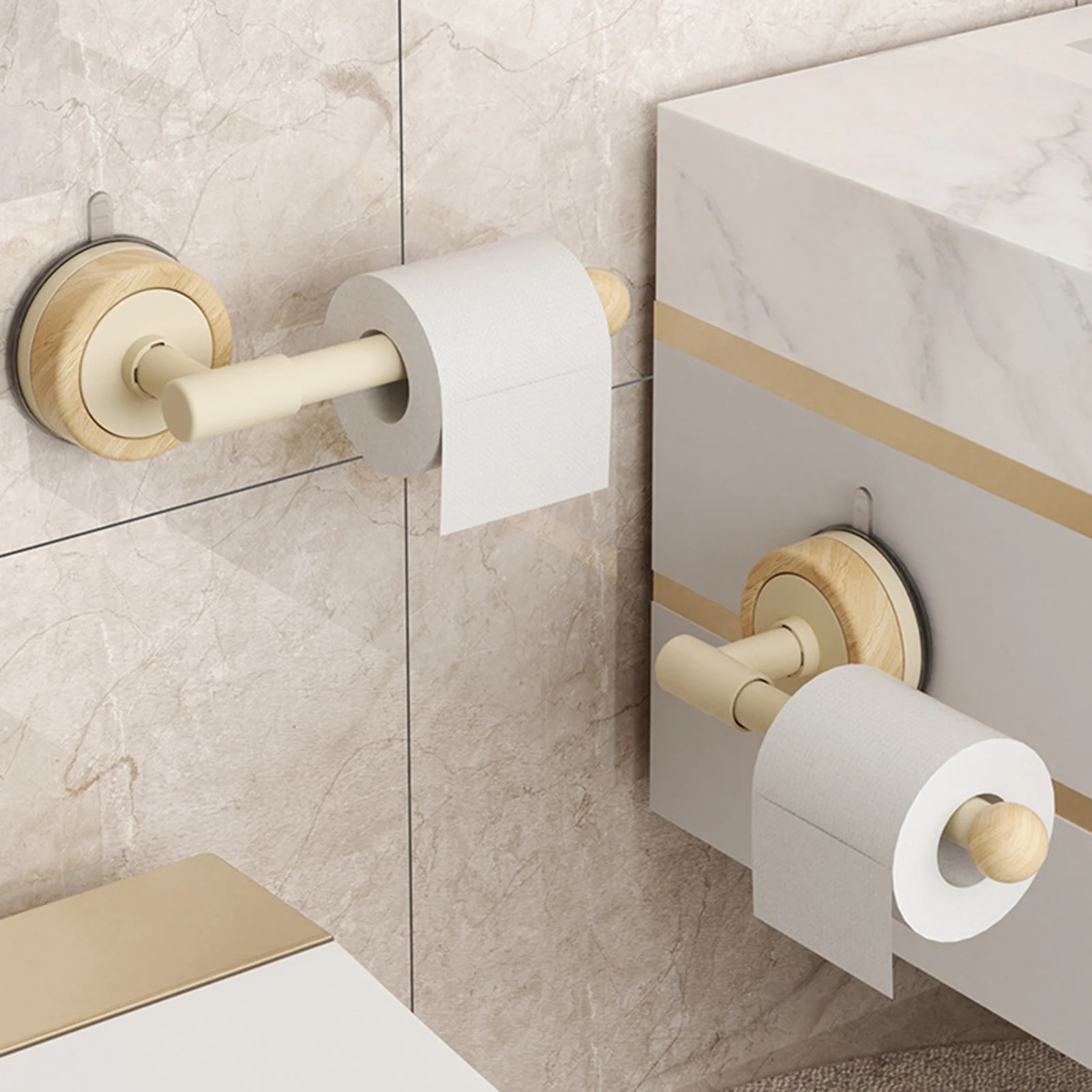 

Bathroom Toilet Paper Organizer Rack Non Perforated Suction Cup Storage Rack For Toilet Paper Towels Home Storage Supplies