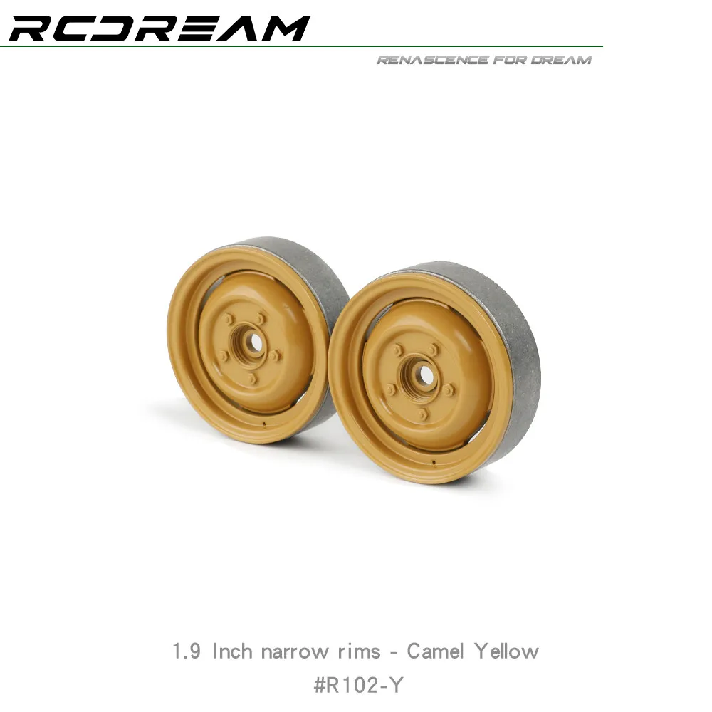 Rcdream For 1/10 Simulation 1.9-inch Narrow Tire Camel Cup Wheel Climbing Car D90 Rd110 Fcx10 Rc4wd D110 Rgt
