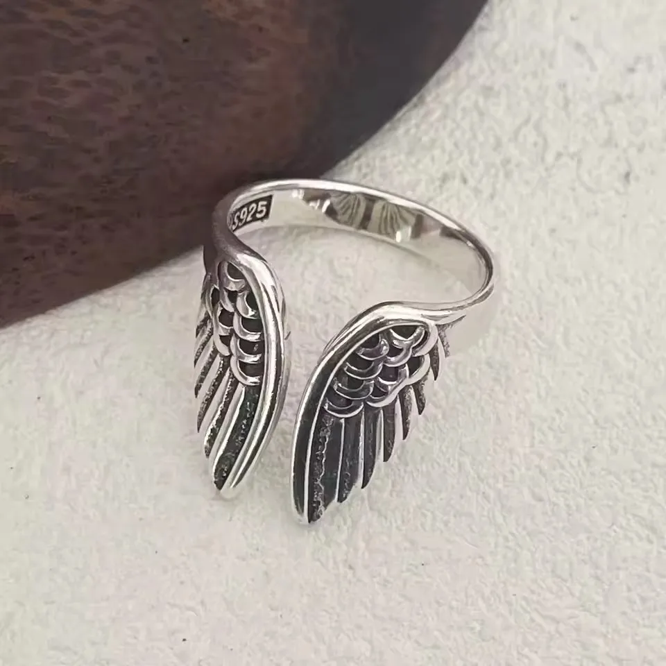 Women's 925 Sterling Silver Minimalist Adjustable Ring, Handmade
