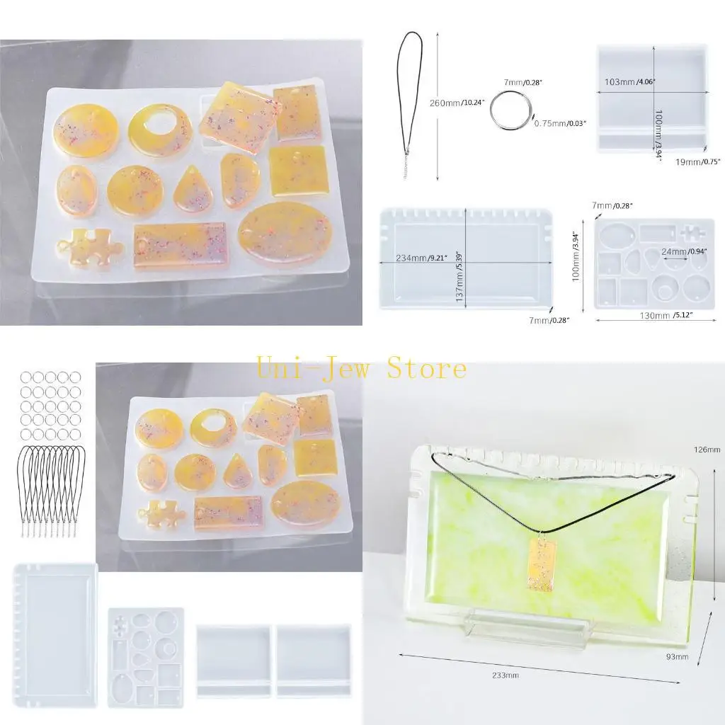 

40 ГБ DIY клейкая форма силиконовая форма для хранения ювелирных изделий и ожерелья, полностраничная форма для ожерелья