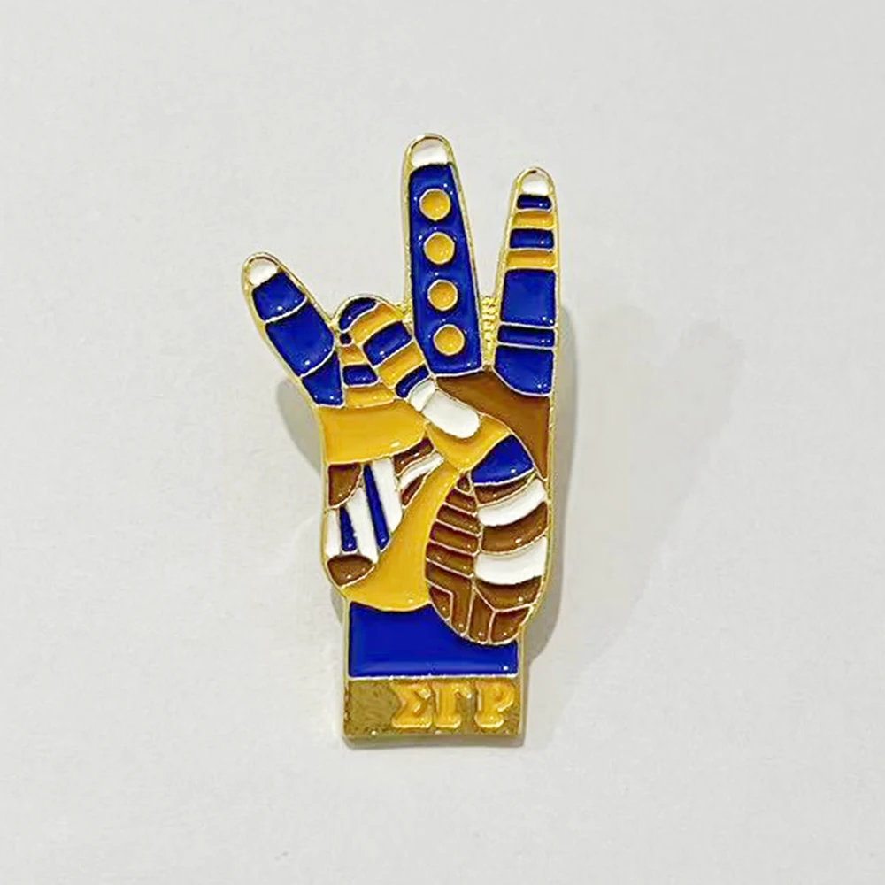 Sigma Gamma Rho Hand-sign Pin