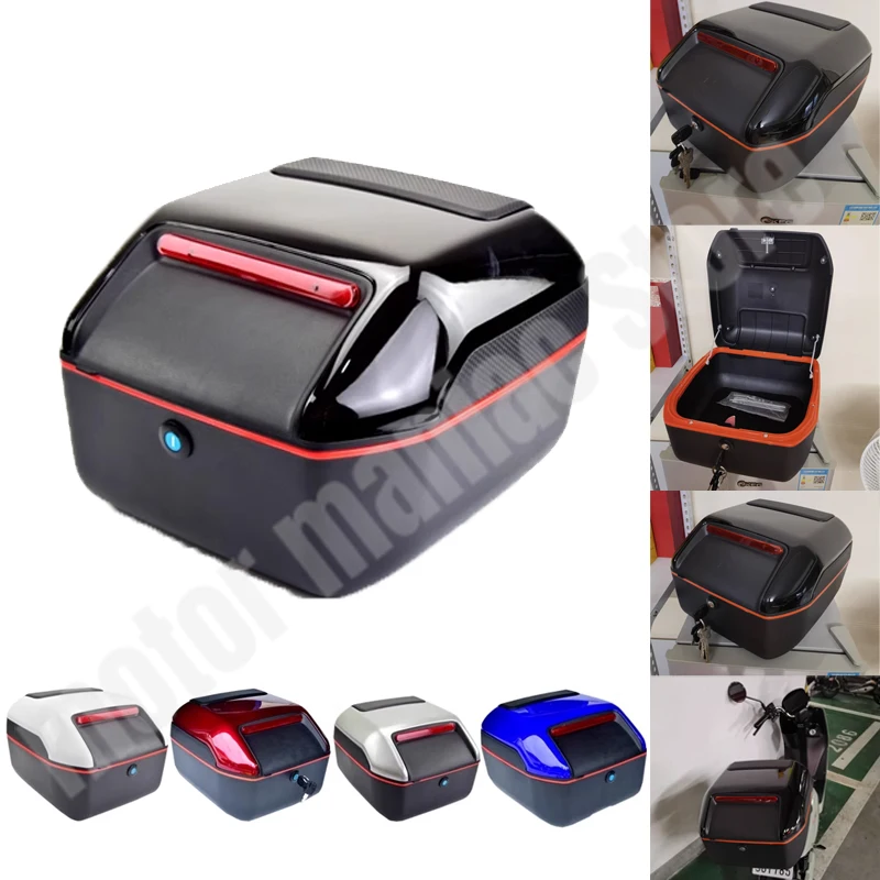 

Electric Motorcycle Rear Trunk Tail Box Universal Large Capacity Helmet Storage Box with Tools Waterproof Toolbox Caja Para Moto