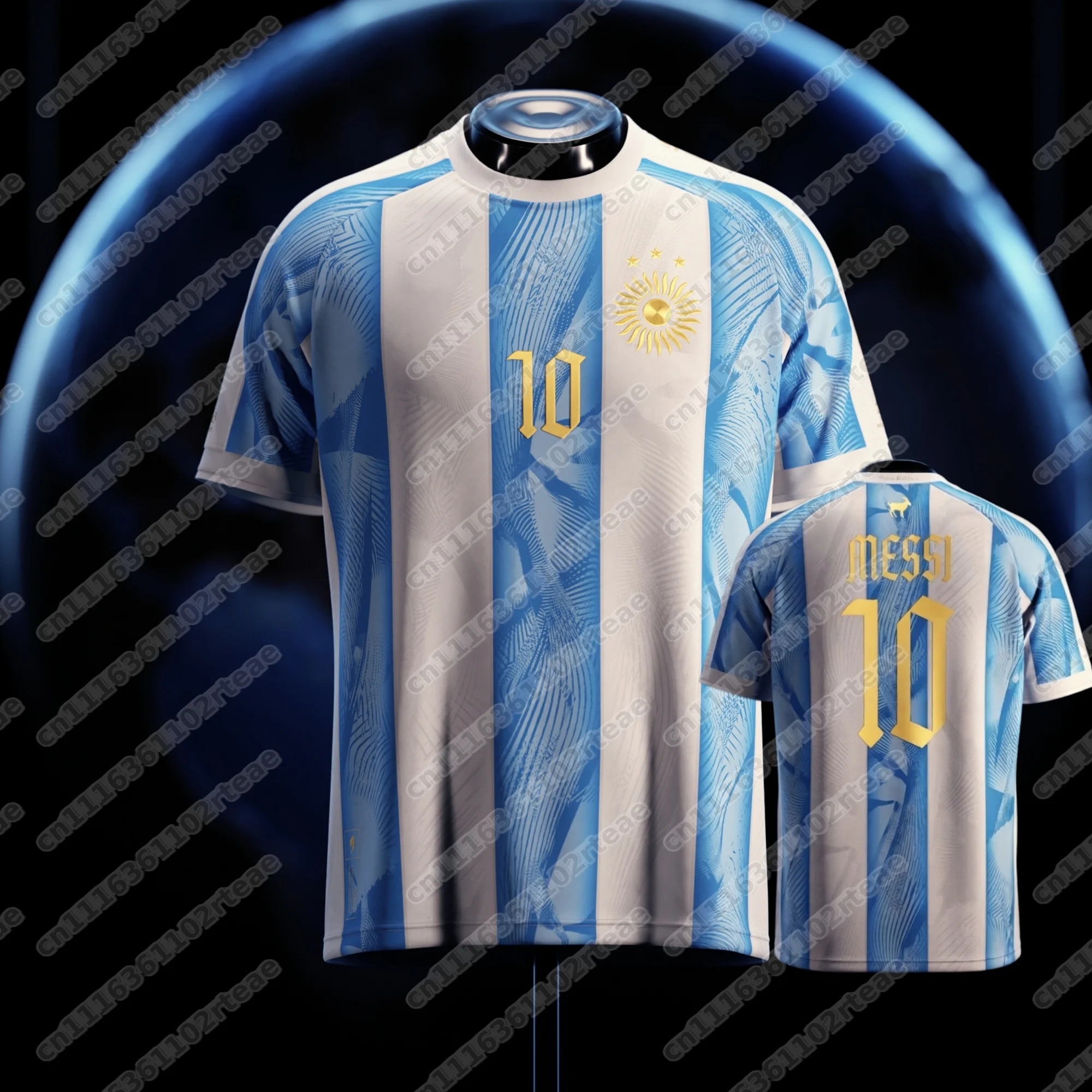 Messi  2026 Retire Memorial Tee Argentina Portugal Star Combined Design Football Fan Souvenir Sports Jersey T‑Shirt Family