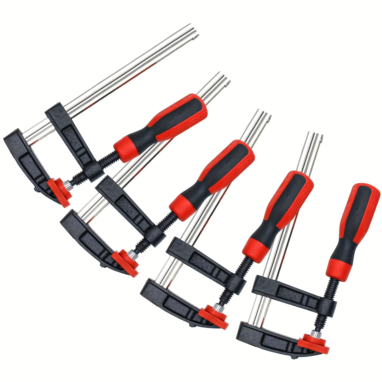 6 Zoll leichte stanzgeschmiedete Stahlstangenklemmen, Halstiefe 2,5 Zoll, verstellbare Stahl-F-Klemmen zum Schweißen, Holzbearbeitung – Detail 7
