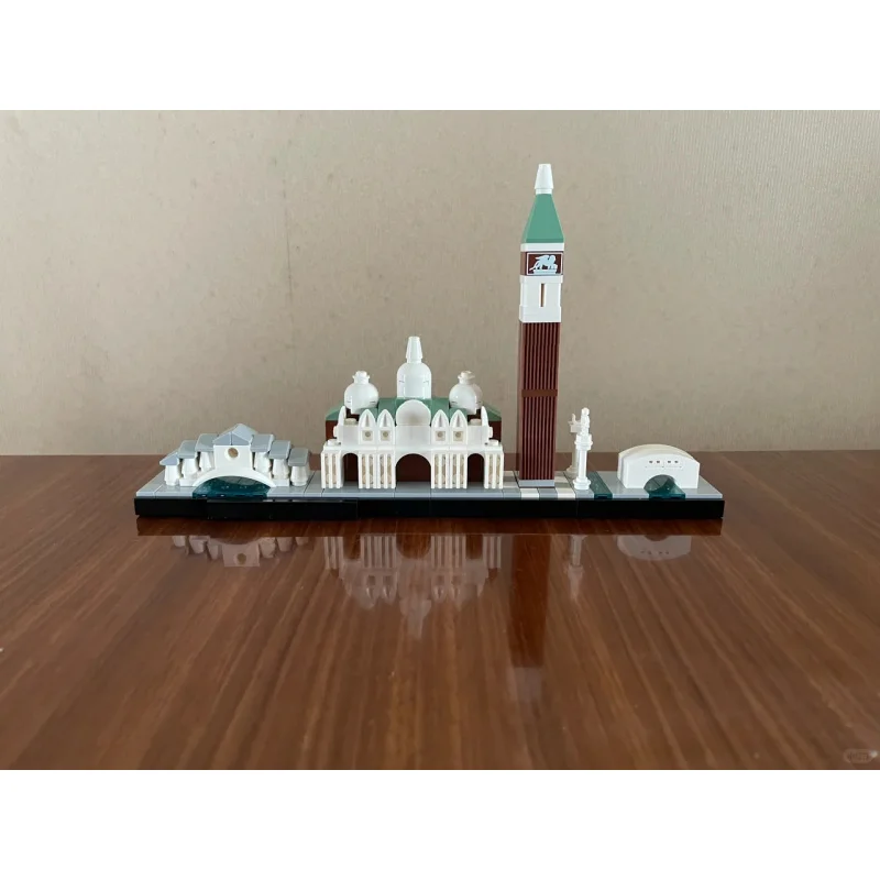 

212pcs Creative Series City Ornaments Venice Skyline Boy Girl Puzzle Assembly Building Blocks Toy Birthday Gift