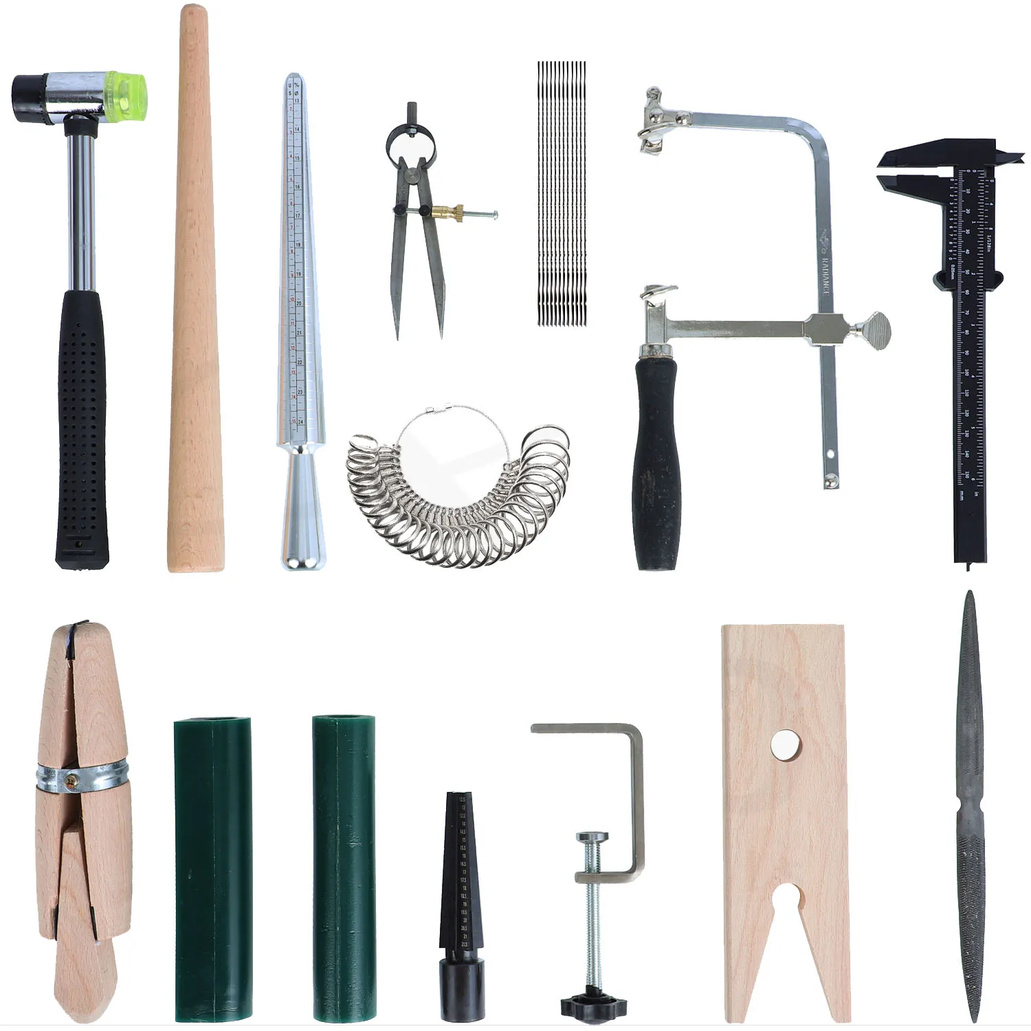 Jewelers Wax Ring Carving Tool Kit Jeweler Saw Bow Wax Cutter Ring Sizer Jewelry Ring Wax Tube Molds Making Tools Kit