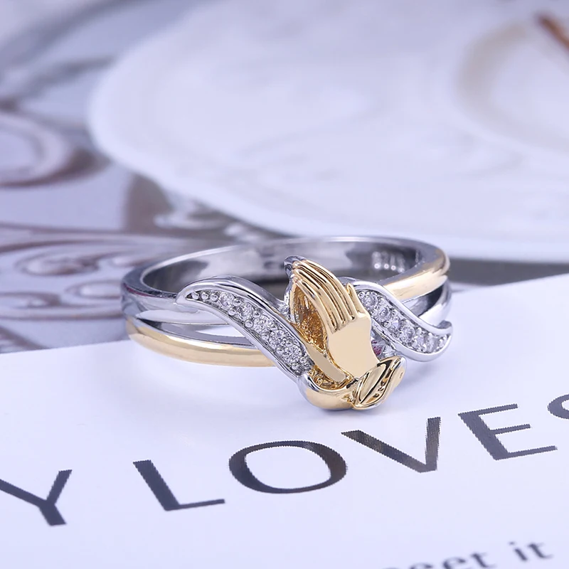 Designer Original Brand New Inlaid Applause Gorgeous Ladies Electroplated Silver Ring Exquisite Unique Charm Engagement Jewelry