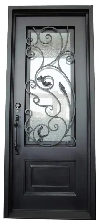 xx-Customization Superior Quality Wrought Iron Door Iron Kitchen Door Design Iron Grill Door Designs