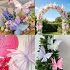 1 Piece of Large-Sized Hanging Christmas Pink butterfly Decorations, Laser-Sheen Silk Imitation Butterflies, Christmas Tree Dec 5