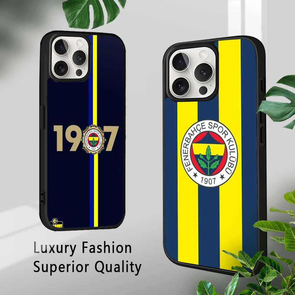 T-Turkey Fenerbahce-E Phone Case For iPhone16 15 14 13 12 11 Pro Max Plus Mini Luxury Mirror Hard Funda