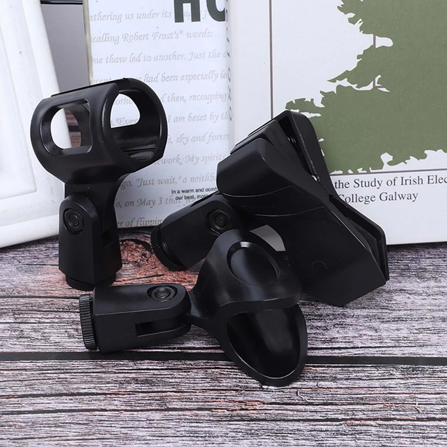 GAZ-MH06 Chất Lượng Tốt Đen Kẹp Các Nhà Sản Xuất Giá Đỡ Micro Kẹp Có Dây/Wiredless Micro Phụ Kiện