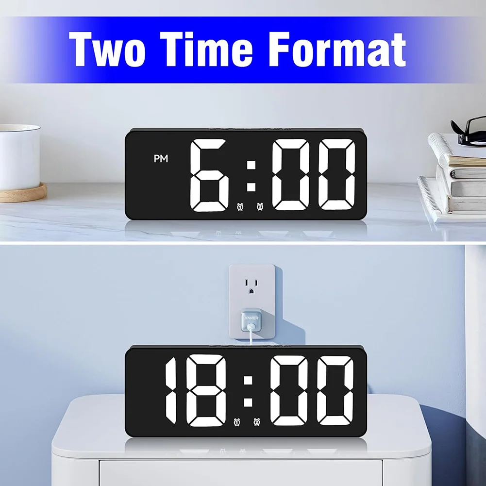 Adjustable Brightness Digital Alarm Clock 4