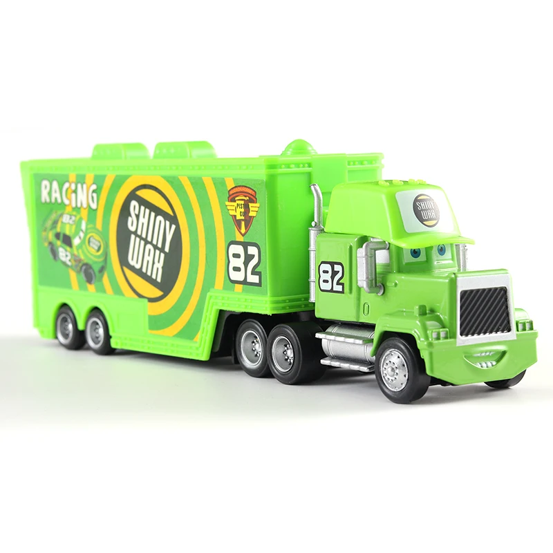 Auto-Transporter Lightning McQueen Jackson Storm Daniel Swervez Chick Hicks' Transporter Legierungs-Druckgussmodell Spielzeug-Container-LKW Geschenke – Detail 23