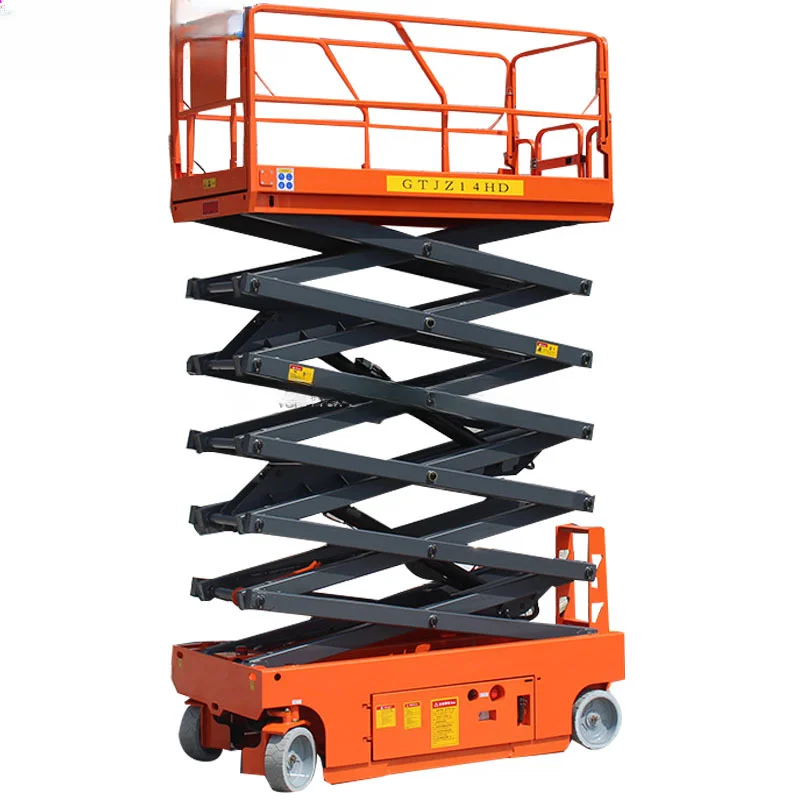 YG High Performance Lift Platform Maintenance Aerial Working Liftting Self Propelled Hydraulic Scissor Electric Lift Platform