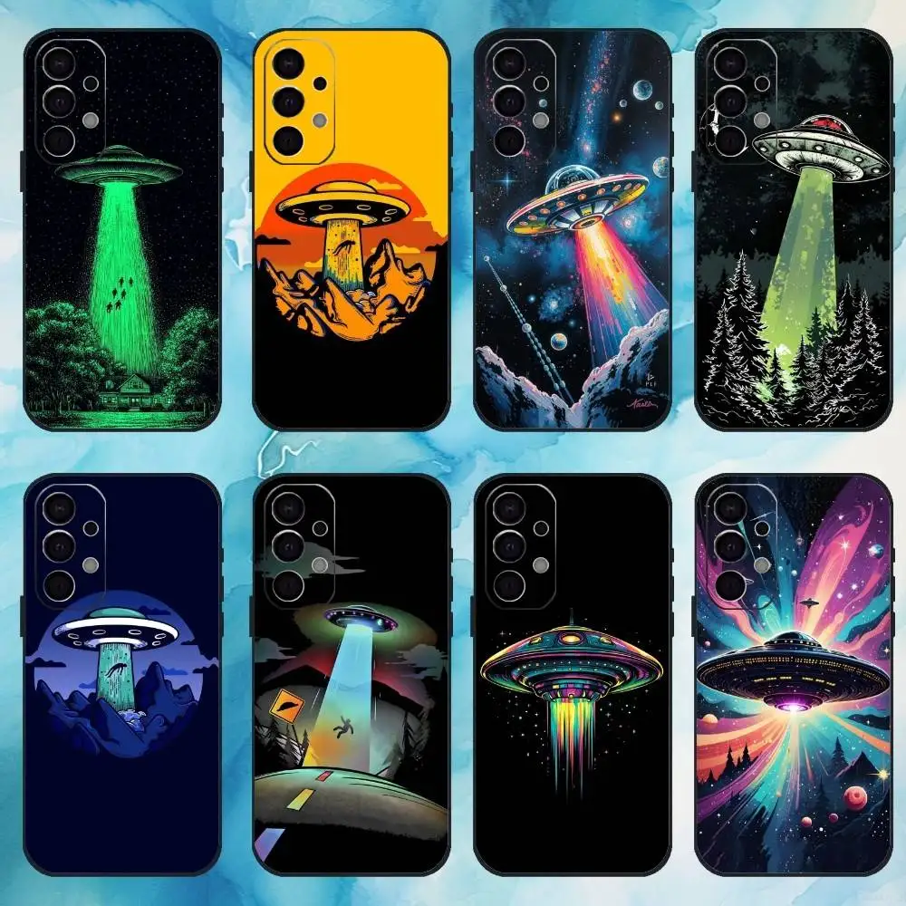 

UFO Alien Thing Phone Case For Samsung Galaxy A73,A72,A71,A70,A53,A52,A51,Others Soft Black Cover