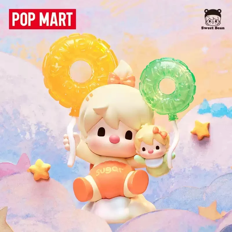 

New Genuine POP MART Sweet Bean Chasing Light Memory Series Blind Box Trendy Figurine Desktop Ornament Gift For Fans Collectors