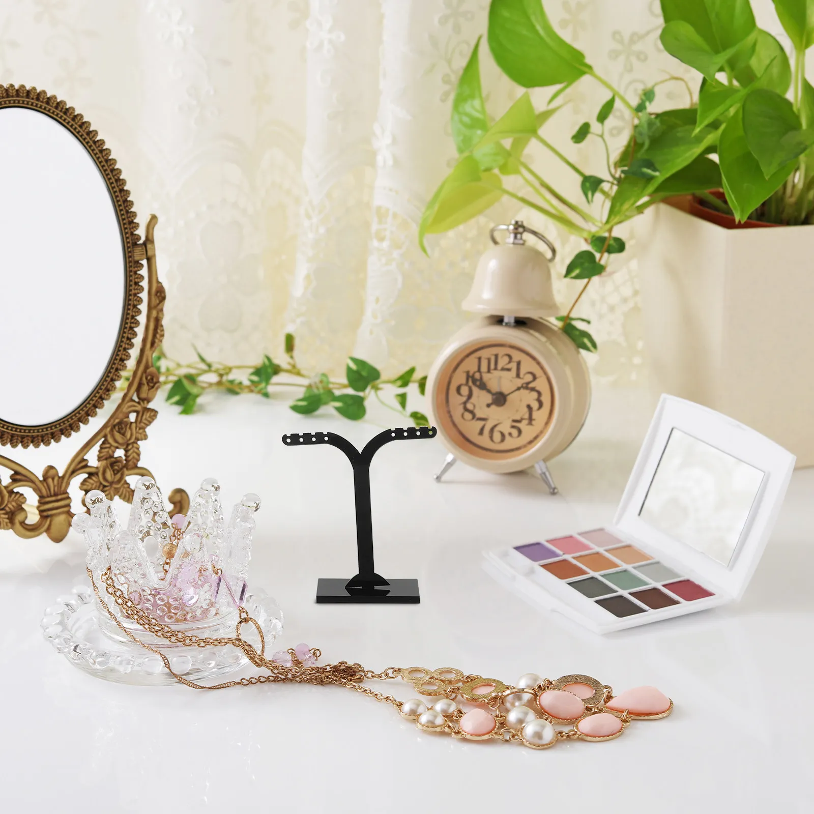 

3Pcs Earring Display Stand Acrylic Jewelry Organizer Rack Holder Three Sizes Retail Show Home Storage Jewelry Display Tower