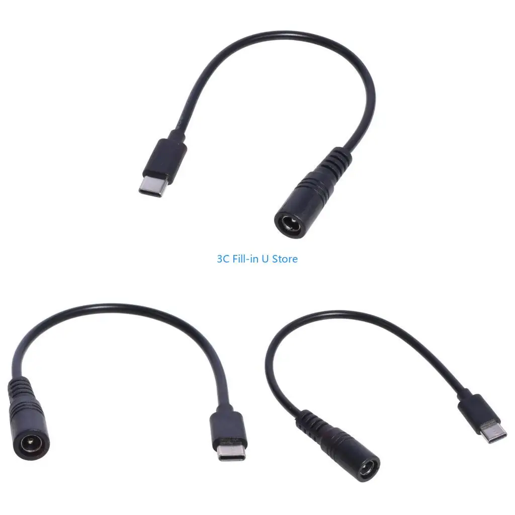 G8TA 5.5x2.1mm Female to Type C Power Cable for Laptop Notebook(5.5x2.1mm)