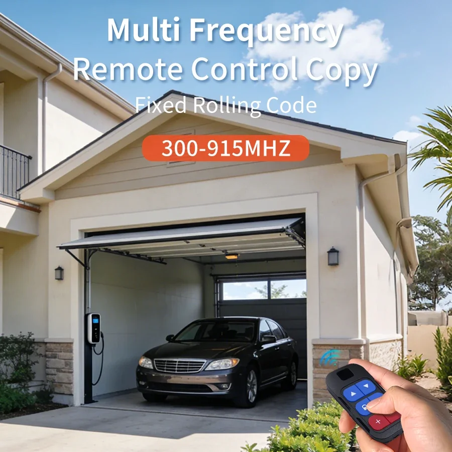 300-915MHz 8CH Garage Door Remote Control 433MHz 868MHz Multi-frequency Garage Remote Code Transmitter Copy Acess Duplicator