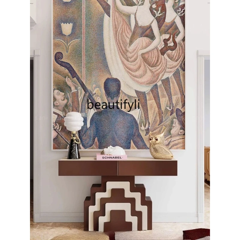 

French Cream Style Vintage Entryway Table Entryway Cabinet Retro Creative Art Vintage Style