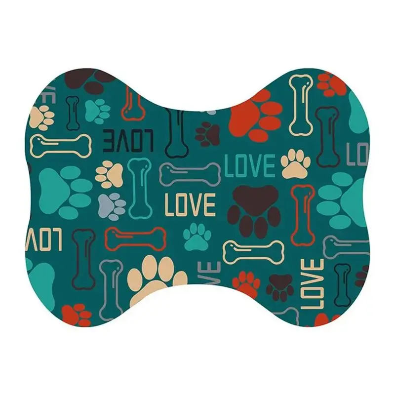 

Коврик AEF5 для собак под миски с едой и водой, противоскользящий, впитывающий, быстросохнущий, для напольных кормушек и поилок