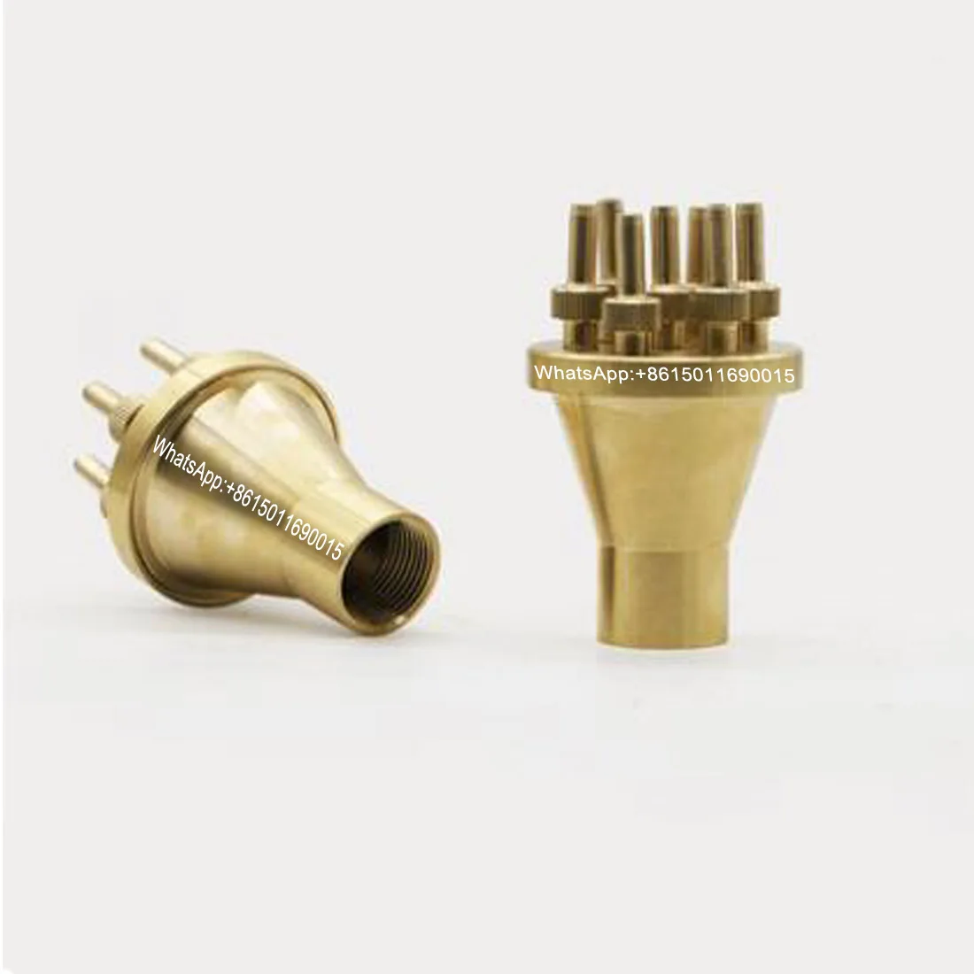 New High Quality Brass Water Jet Fountain Nozzle 2 Tier Center Straight Style 1.0