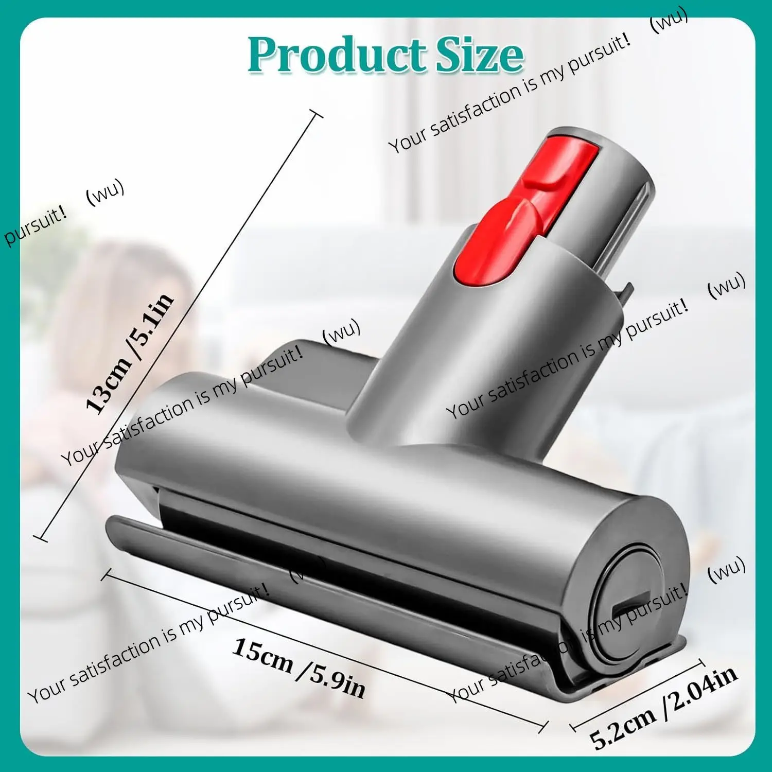 For Dyson V7/8/10/11/15 wireless vacuum cleaner special deep brush mini power tool, easy deep cleaning mattress, sofa