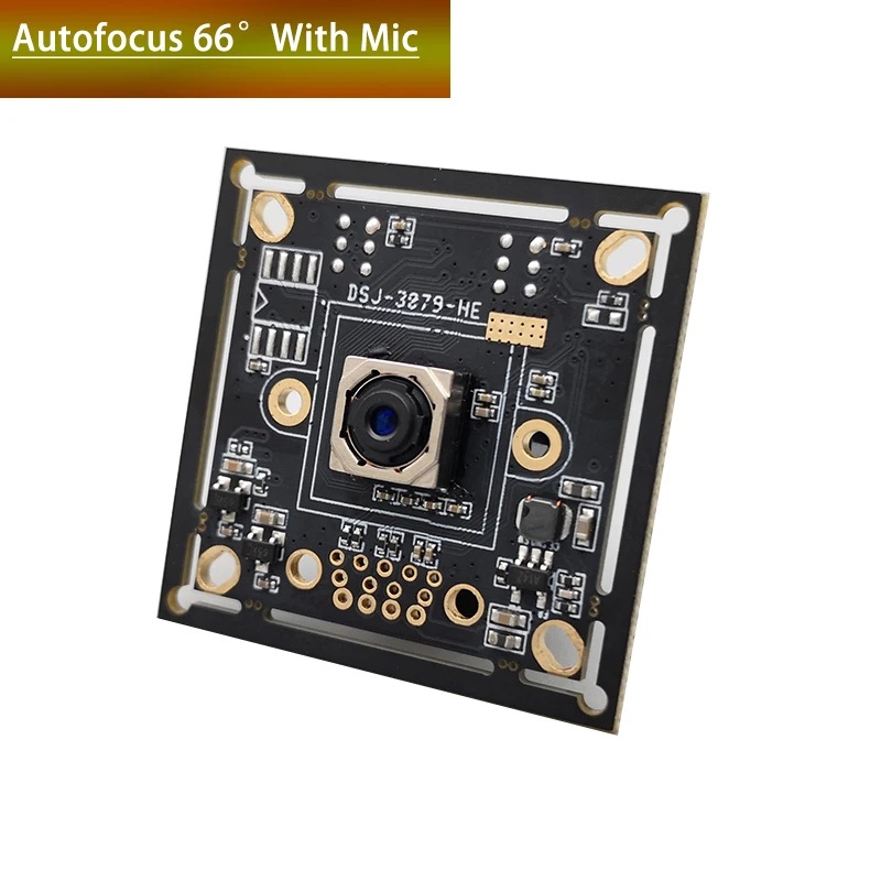 8MP 4K Wide Angle Camera Module Autofocus 125Degree CMOS IMX179 Buitl In Digital Mic USB UVC Plug Play For Windows Linux Android