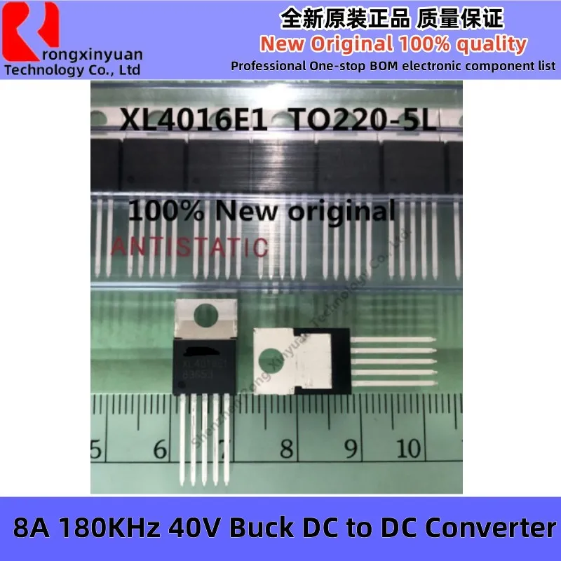 5-10 unidades XL4016E1 XL4016 TO220-5L 8A 180 KHz 40 V Buck DC para DC Conversor Original Novo 100% qualidade