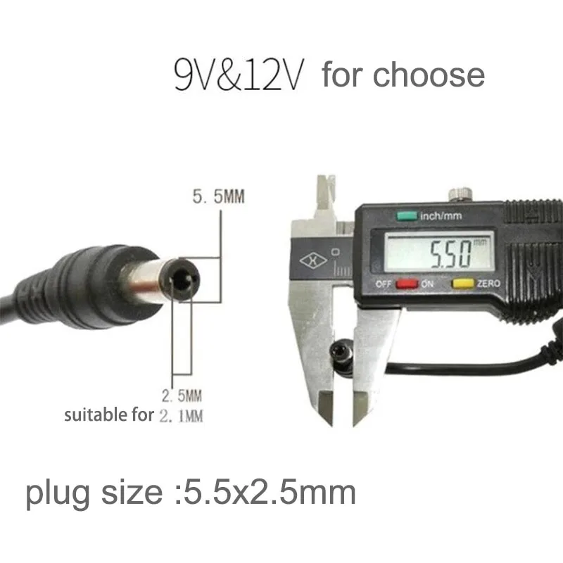 USB 충전 전원 부스트 케이블, 스텝 업 모듈 컨버터 어댑터, 라우터용 와이어 부스트 부품, DC 5V-9V, 12V 1A, 5.5mm x 2.5mm