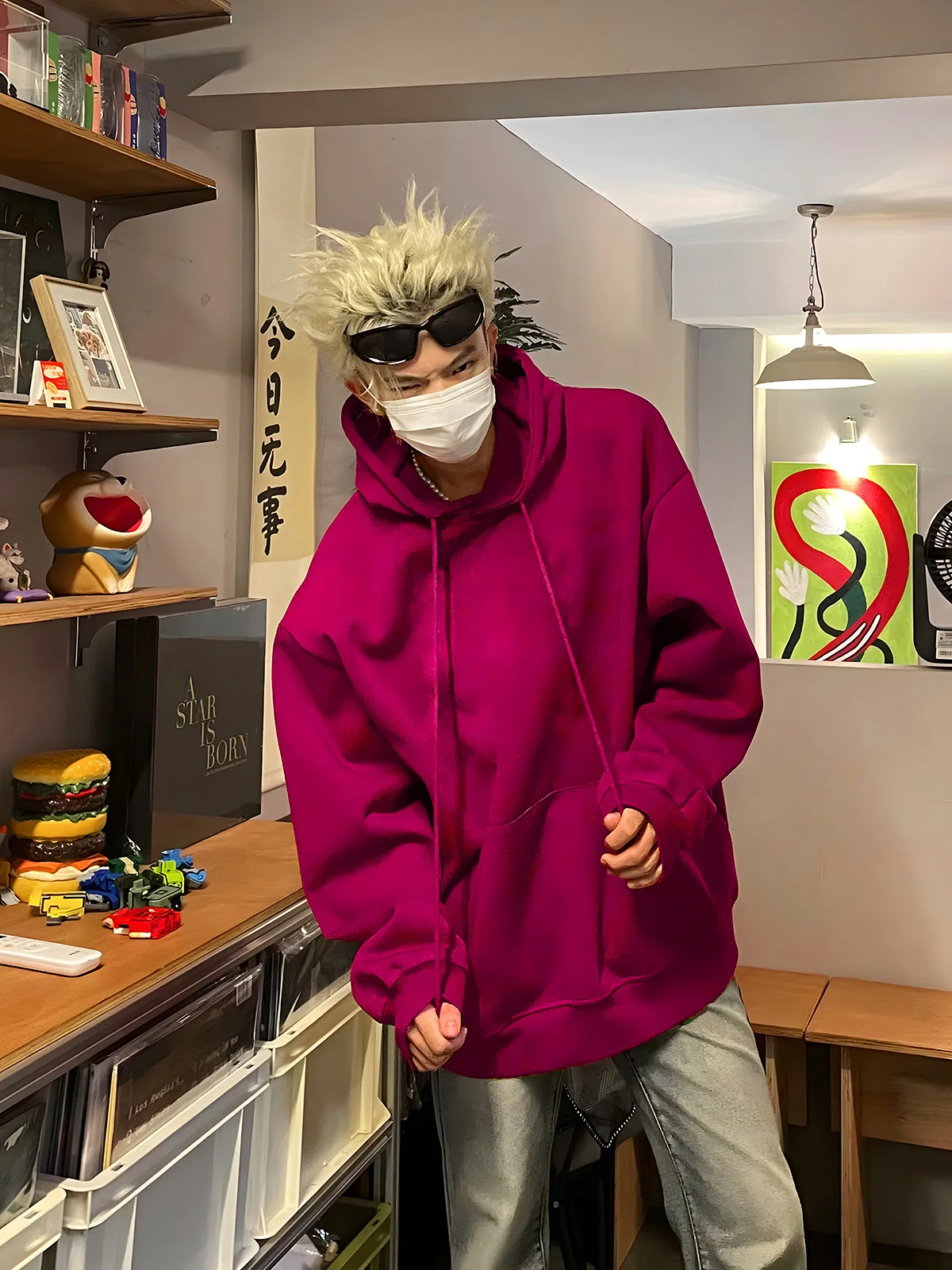 

Мужская толстовка Rose Red Heavyweight для весны и осени, однотонная, с плотной подкладкой, в американском стиле Cleanfit, свободного кроя, из полиэстера.