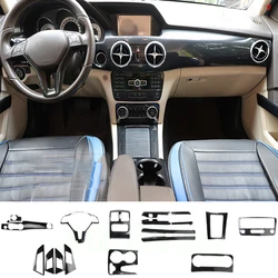 For Mercedes Benz GLK 260 300 2013-2015 Carbon Fiber Car Stickers Modified Interior Control Panel Accessories