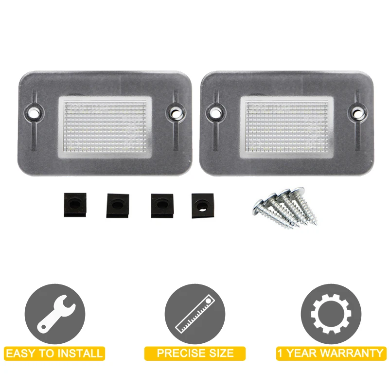 Lámpara LED para matrícula, luz blanca de 12V para Land Rover Discovery 1 1994-1999 Discovery 2 1999-2004